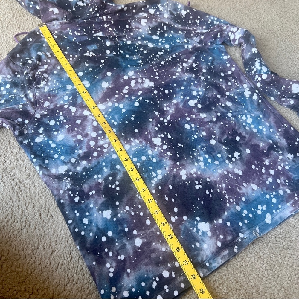 Jimi Hendrix Upcycled Purple Haze Inspired Hoodie Unique 1 of a Kind Tie Dye - Picture 12 of 16